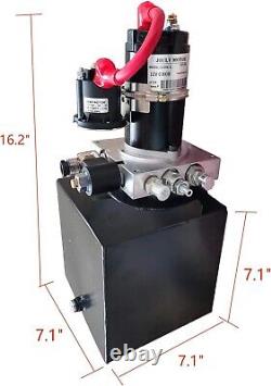 0.8KW Hydraulic Power Unit 2200PSI 12V DC Hydraulic Station Pump Single Acting