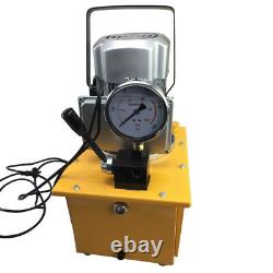 10000PSI Electric Driven Hydraulic Pump Single Acting Manual Valve Oil Capacity