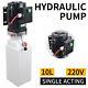 10l Single Acting Hydraulic Pump Dump Trailer 220v Car Lift Hydraulic Power Unit