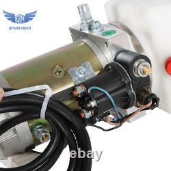 10 Quart Hydraulic Pump Single Acting with Plastic Oil Reservoir 12V DC