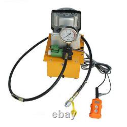 110V New Single Acting Remote Control Valve Electric Hydraulic Pump 10000 PSI