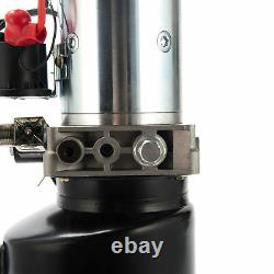 12V Electric Single Acting Hydraulic Pump High Pressure Pump 6 Quart