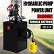 12 Volt Hydraulic Pump For Dump Trailer 15 Quart Steel Single Acting Lifting