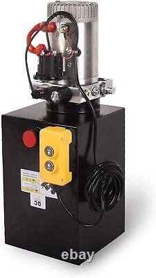 13 Quart 3200PSI Hydraulic Power Unit Pump Single Acting Control Remote Lifting
