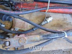 (1) Enerpac Ph-39 Hydraulic Hand Pump 10,000 PSI With Hose & End TESTED