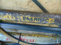 (1) Enerpac Ph-39 Hydraulic Hand Pump 10,000 PSI With Hose & End TESTED