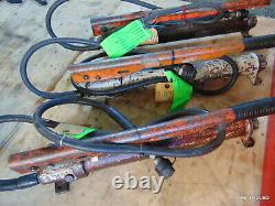 (1) Power Team Hydraulic Hand Pump with Hose and Coupler P-55 SPX Porta Power