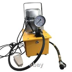 220V 10000PSI Electric Driven Hydraulic Pump Single Acting Solenoid Valve DHL