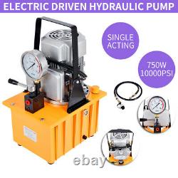 220V 70 MPa Electric Driven Hydraulic Pump with Single Acting Manual Valve