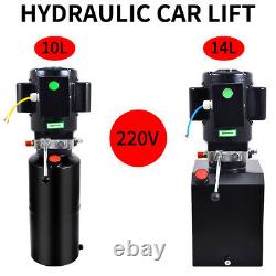 220V Car Lift Hydraulic Power Unit Single Acting Hydraulic Pump Vehicle Hoist