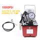 220v Electric Driven Hydraulic Pump 750w Single Acting Manual Valve 10000 Psi