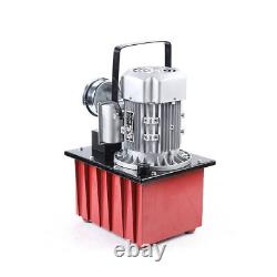 220V Electric Driven Hydraulic Pump 750W Single Acting Manual Valve 10000 PSI