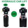 220v Manual Control Car Lift Hydraulic Power Lifting Unit Single Acting New