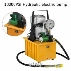 2 Stage Electric Hydraulic Pump Power Pack Single Acting 10k PSI Solenoid Valve