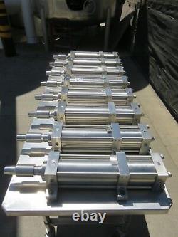 3000 PSI hydraulic cylinder 4 bore 13 stroke all stainless steel