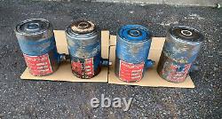 (4) Enerpac / Magnus 40 Ton Hydraulic Structure Lifting Jack Set Labeled 1 4