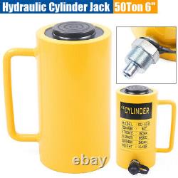 50 Ton Hydraulic Cylinder Jack Single Acting Solid Ram 6 /150mm Stroke 10000psi
