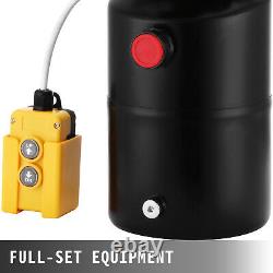 6 Quart 12V Single Acting Hydraulic Pump Dump Trailer Remote Car Control Kit