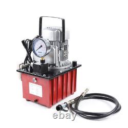 750W 10000PSI Electric Driven Single Acting Hydraulic Pump Manual Valve 110V