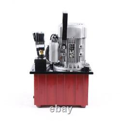 750W 110V 10000PSI Electric Driven Single Acting Hydraulic Pump Manual Valve
