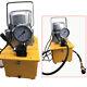 750w 110v Electric Driven Hydraulic Pump Single Acting Manual Valve 10000psi