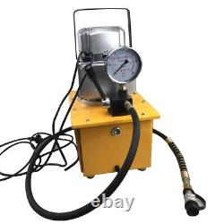 750W 110V Electric Driven Hydraulic Pump Single Acting Manual Valve 10000PSI