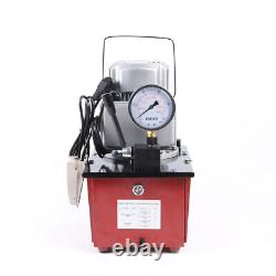 750W 7L Electric Driven Hydraulic Pump Single Acting Manual Valve 10000PSI
