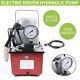 750w Electric Hydraulic Pump Single Acting 10000 Psi Manual Valve Control 7l New