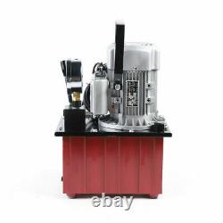 750W Electric Hydraulic Pump Single Acting 10000 PSI Manual Valve Control 7L NEW