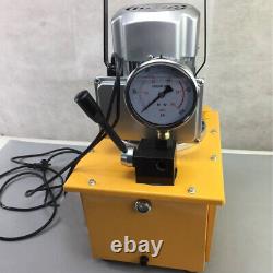 750W Single Acting Manual Valve Electric Hydraulic Pump 10000PSI 7L Oil Capacity
