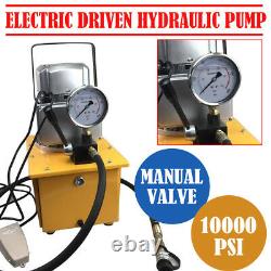 7L Electric Driven Hydraulic Pump 10152 PSI (Single Acting Manual Valve) 220V