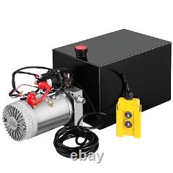 8/15 Single/Double Acting Hydraulic Pump 12V Dump Trailer Control Kit Power Unit