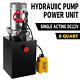 8 Quart Single Acting Hydraulic Pump Dump Trailer Dc12v Unit Pack Power Unit