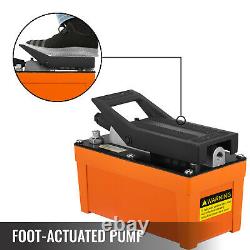 Air Powered Hydraulic Pump 10,000 PSI Rubber Single Acting Foot Operated Pump