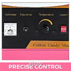Electric Commercial Cotton Candy Machine / Floss Maker Pink VEVOR CANDY-V001