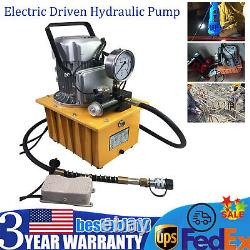 Electric Driven Hydraulic Pump Pedal Single Acting Solenoid Valve 110V 10000psi