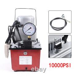 Electric Hydraulic Pump Power Unit Single Acting with 1.8M Oil Hose 750W 10000 PSI