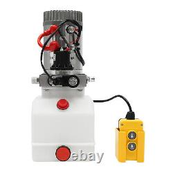 Electric Hydraulic Pump Single Acting Oil Pump 4 Quart 12V Dump Trailers Plastic