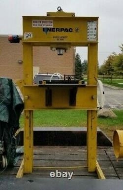 Enerpac 50 Ton Hydraulic H-Frame Shop Press withEnerpac 115V PER-3042A Hushh-Pump