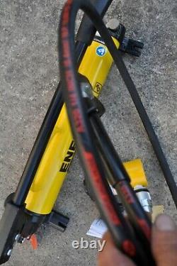 Enerpac P-39 Hydraulic Hand Pump & Rc102 Cylinder With Hose