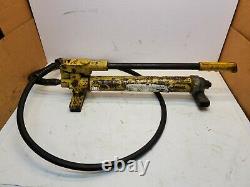 Enerpac P-39 Hydraulic Hand Pump with Hose, 1 Speed, 10,000 psi