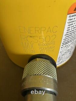 Enerpac RCS502 Single Acting Aluminum Hydraulic Cylinder 50 Tons. New Out Of Box