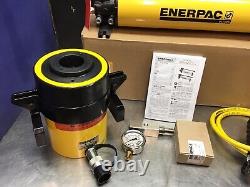 Enerpac SCH603H RCH603 Hydraulic Cylinder Hollow 60 Ton P80 Pump Hose Set