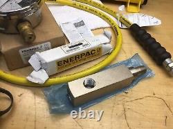 Enerpac SCR106H RC106 10 Ton Hydraulic Cylinder Set P392 Pump GF10P Gauge NEW