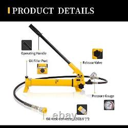Hand Operated Hydraulic Pumps 10000Psi 900cc Hydraulic Hand Pump Single Acting