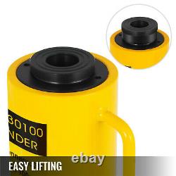 Hydraulic Cylinder Jack 30Ton 4 Stroke Hollow Lift Cylinder Metal Durable 100mm