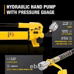 Hydraulic Hand Pump Single Acting 900CC WithPressure Guage Hydraulic Lifting Pump