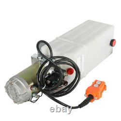 Hydraulic power unit 10 Quart pump single acting with plastic reservoir 12V DC