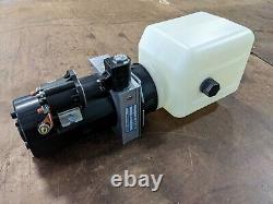 MTE Hydraulic Power Unit 12VDC, Single Acting, 1.2 Gal Poly Res, 2500 PSI Relief