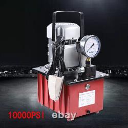 Manual Valve Electric Hydraulic Pump Power Pack Single Acting 10K PSI 7L Cap NEW